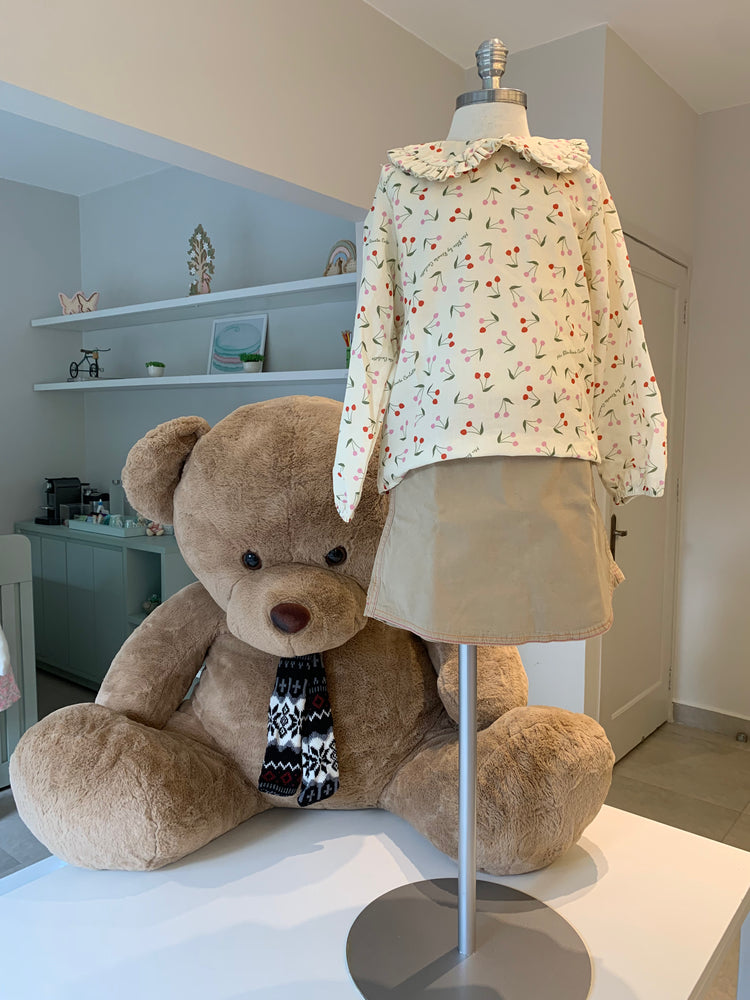 Camisa Cerejinha Manga Longa Classique