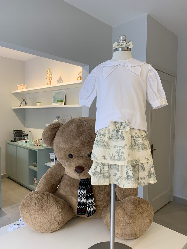 Blusa Nath Branca Manga Curta  Classique