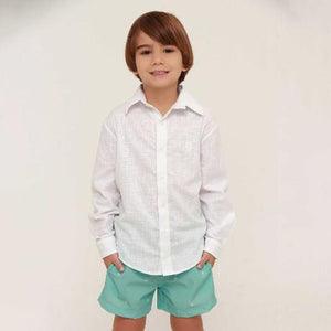 Camisa Linho Branca - Coleção Petit Enfant