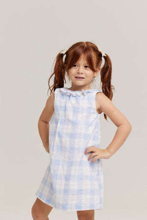 Vestido Xadrez Azul - Coleção Petit Enfant