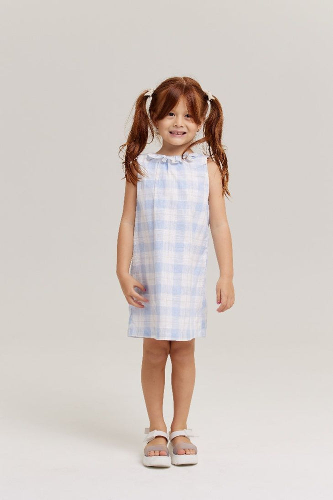 Vestido Xadrez Azul - Coleção Petit Enfant