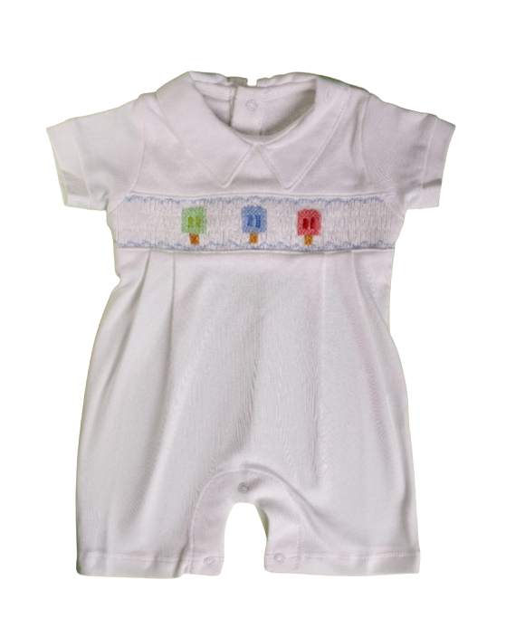 Romper Smock Picolé Colorido Nino -  Jouer 100% Pima Peruano