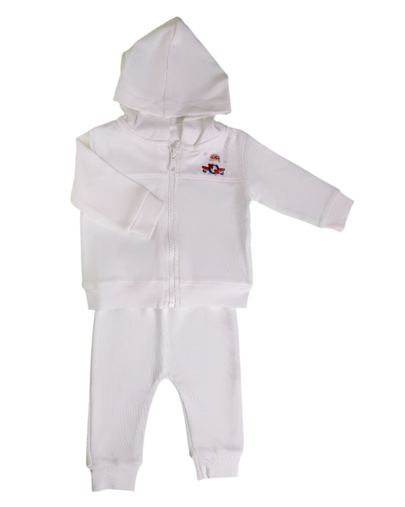 Conjunto Bordado Aviador - Jouer 100% Pima Peruano