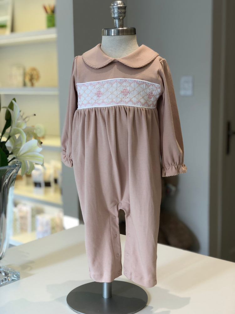 Macacão s/ Pés  Smock 4 Pontos Nina - Jouer 100% Pima Peruano (Cópia)