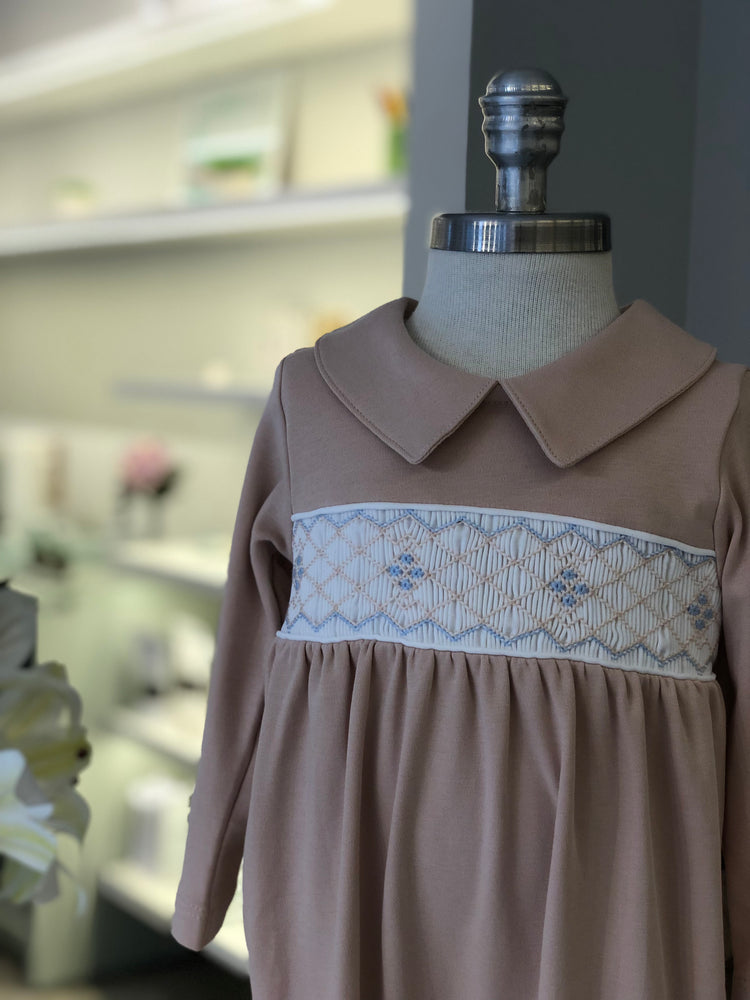 Macacão Smock s/ Pés 4 Pontos Nino - Jouer 100% Pima Peruano