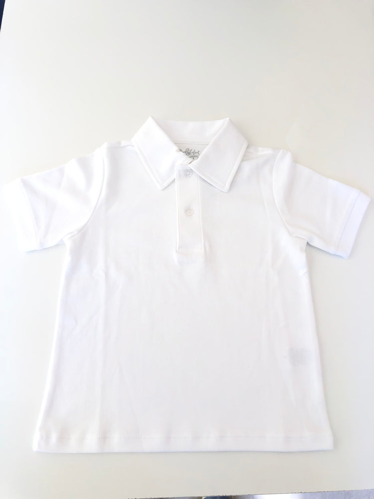 Camisa Polo MC - Branco Liso 100% Pima Peruano