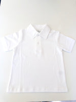 Camisa Polo MC - Branco Liso 100% Pima Peruano