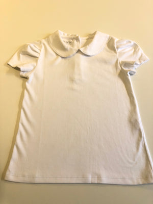 Camiseta Menina MC - Branco Liso - 100% Pima Peruano