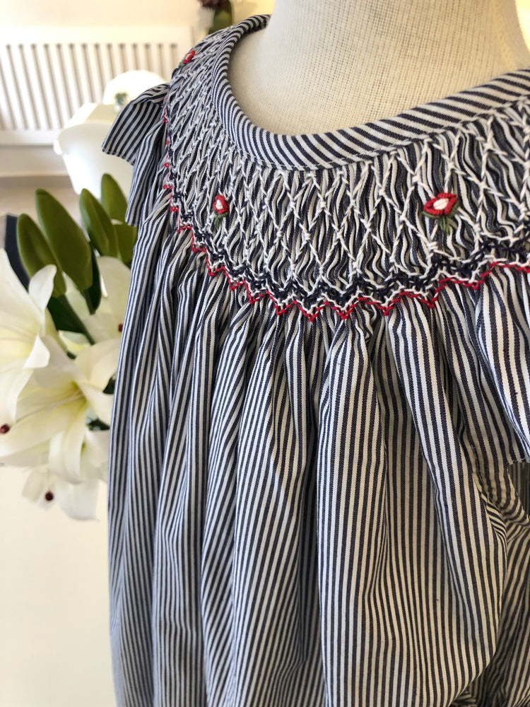 Vestido Listras Bleu & Blanc Elegance