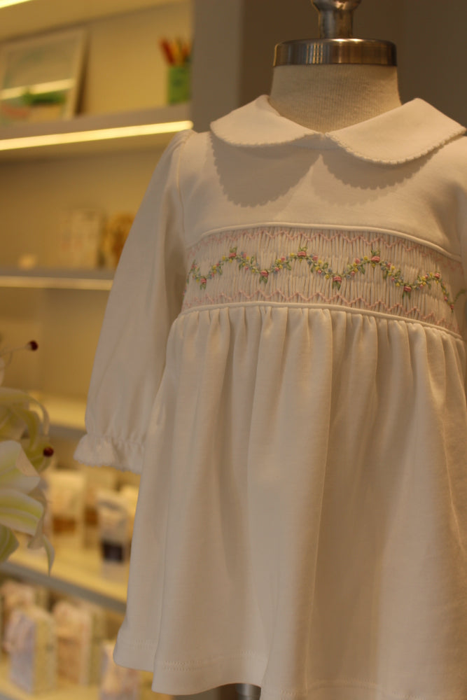 Vestido Smock Ziguezague Florido - Jouer 100% Pima Peruano