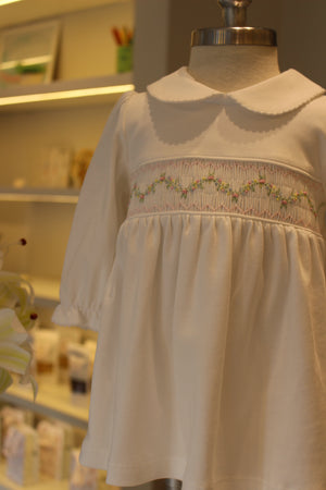 Vestido Smock Ziguezague Florido - Jouer 100% Pima Peruano
