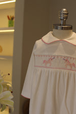 Macacão Smock Unicornio Rosa - Jouer 100% Pima Peruano
