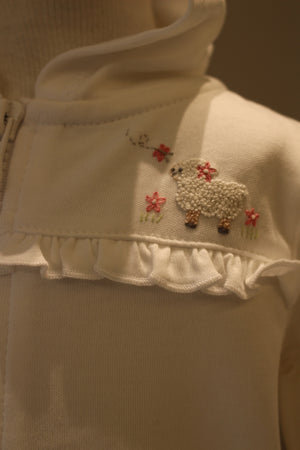 Conjunto Bordado Ovelhinha - Jouer 100% Pima Peruano