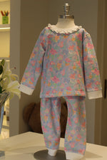 Pijama Flanelado Blusa e Calca ML - Aquarela Menina 100% Pima Peruano
