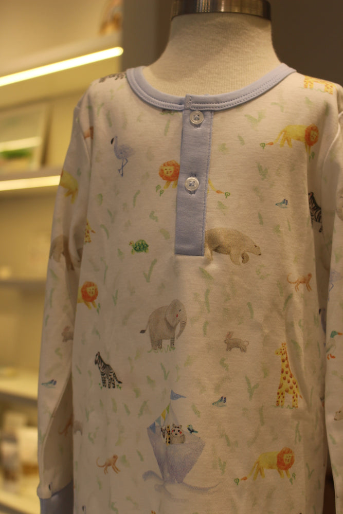 Pijama Blusa e Calca ML - Safari Menino 100% Pima Peruano