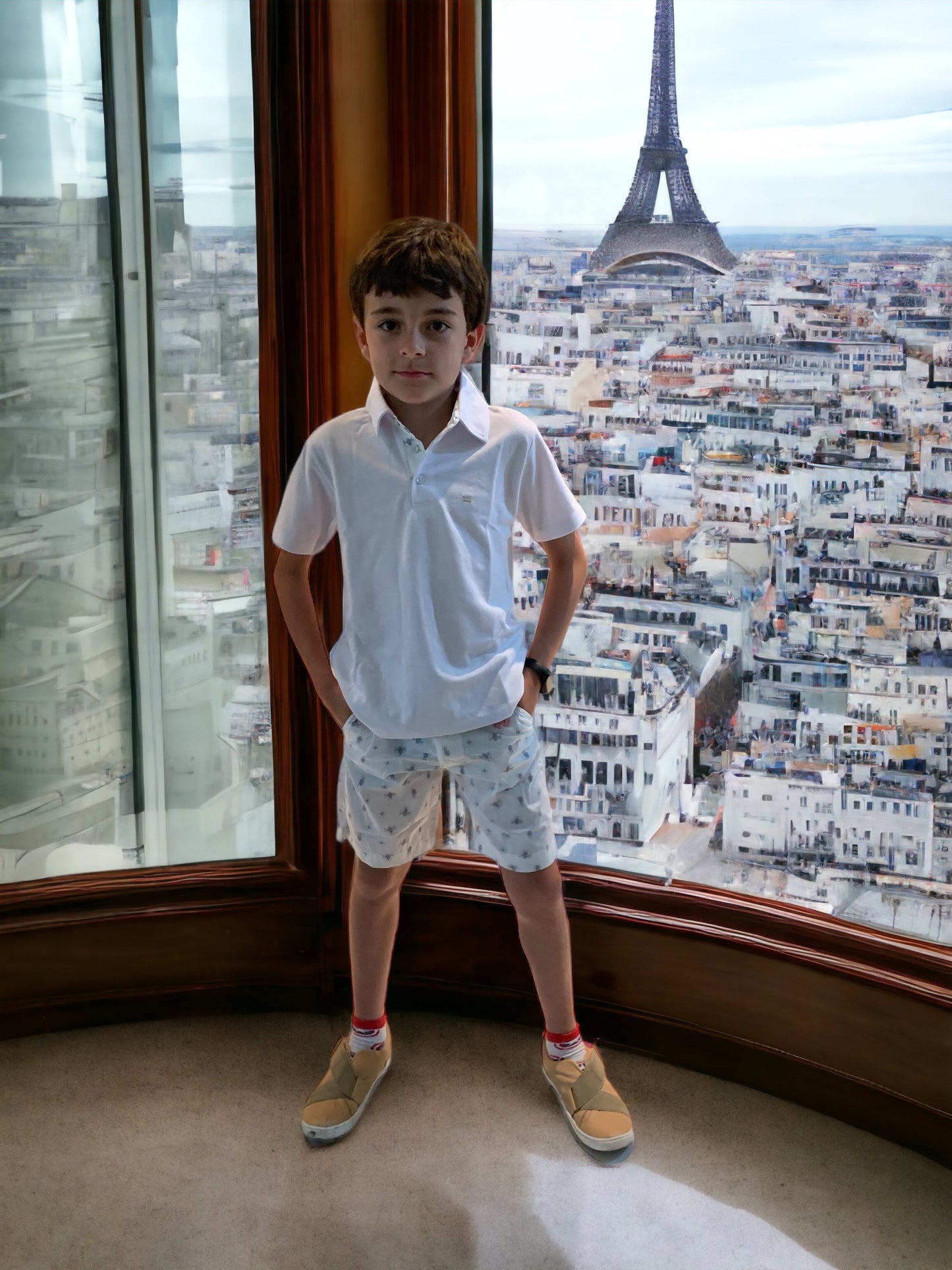 Conjunto de Camisa Polo e Bermuda Veneza - MON ENFANT-Bébés et Petits