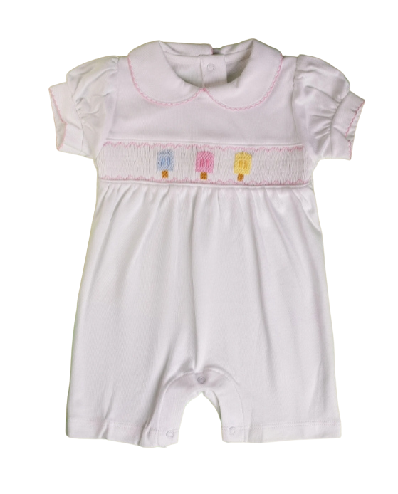 Romper Smock Picole Colorido Nina - Jouer 100% Pima Peruano