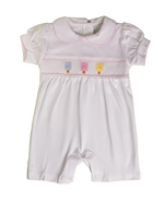Romper Smock Picole Colorido Nina - Jouer 100% Pima Peruano