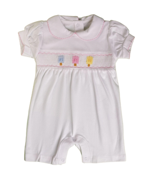 Romper Smock Picole Colorido Nina - Jouer 100% Pima Peruano