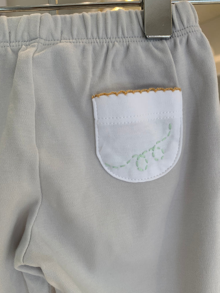 Calça Bebê Ballon Gris em Algodão Pima Peruano - Bébé Enchanté