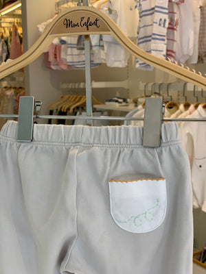 Calça Bebê Ballon Gris em Algodão Pima Peruano - Bébé Enchanté