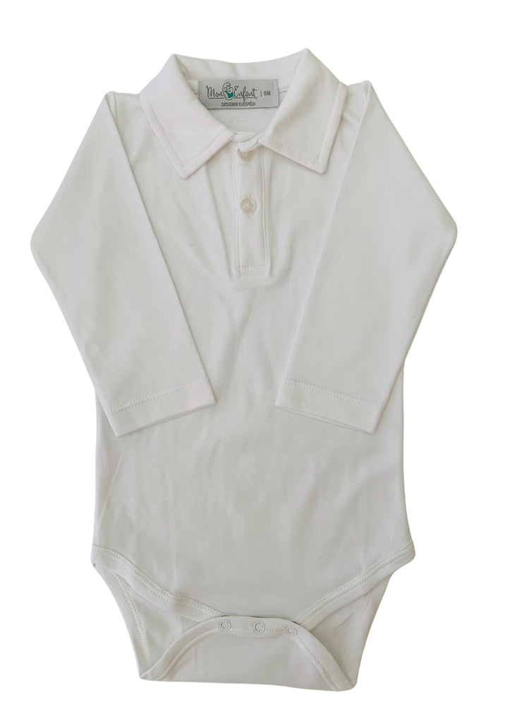 Body Polo 100% Pima Manga Longa Délicatesse