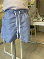 Short Praia - Blue Listras