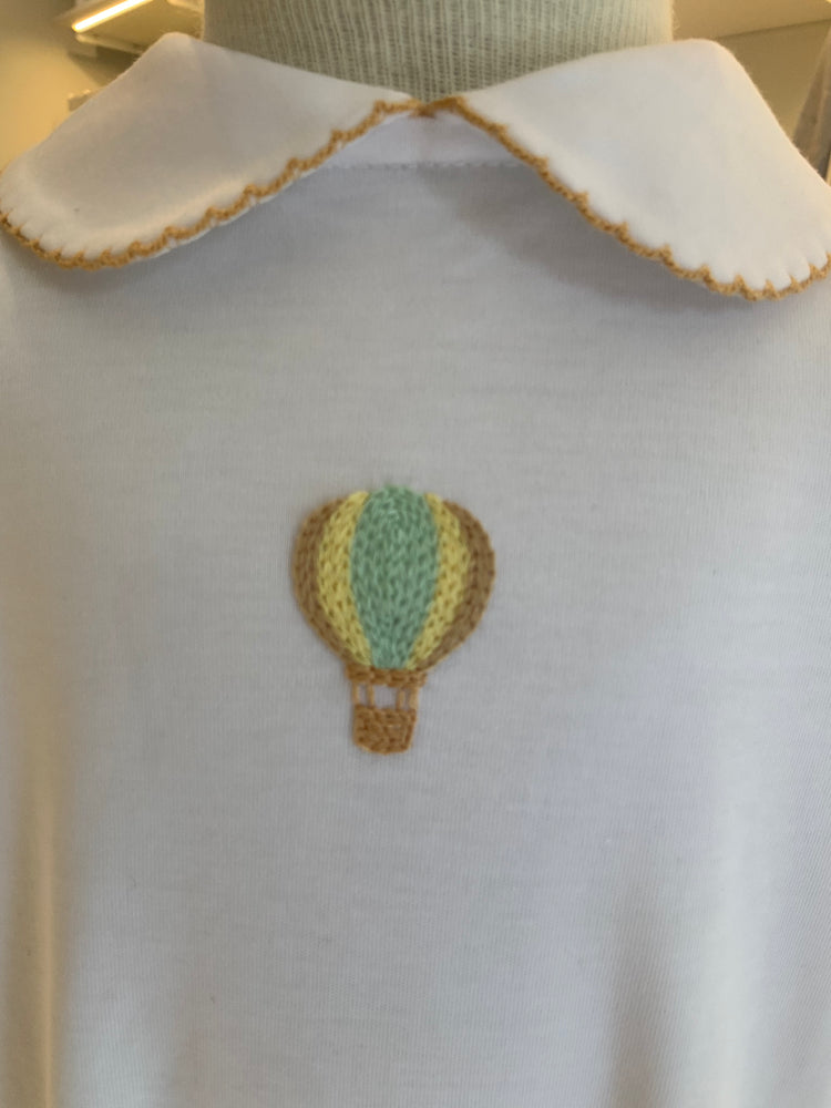 Macacão Bebê Ballon Blanc em Algodão Pima Peruano - Bébé Enchanté