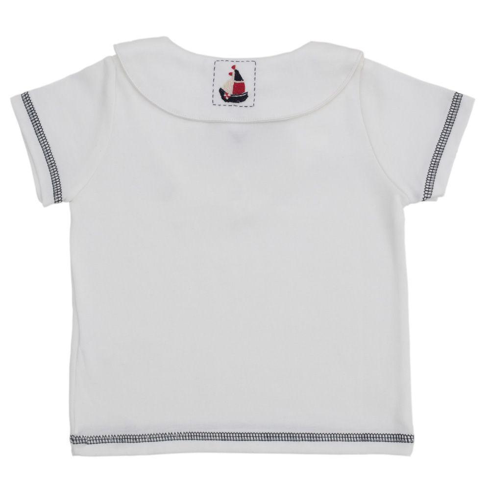 T-shirt Marinheiro - 100% Algodão Pima Peruano - MON ENFANT-Bébés et Petits