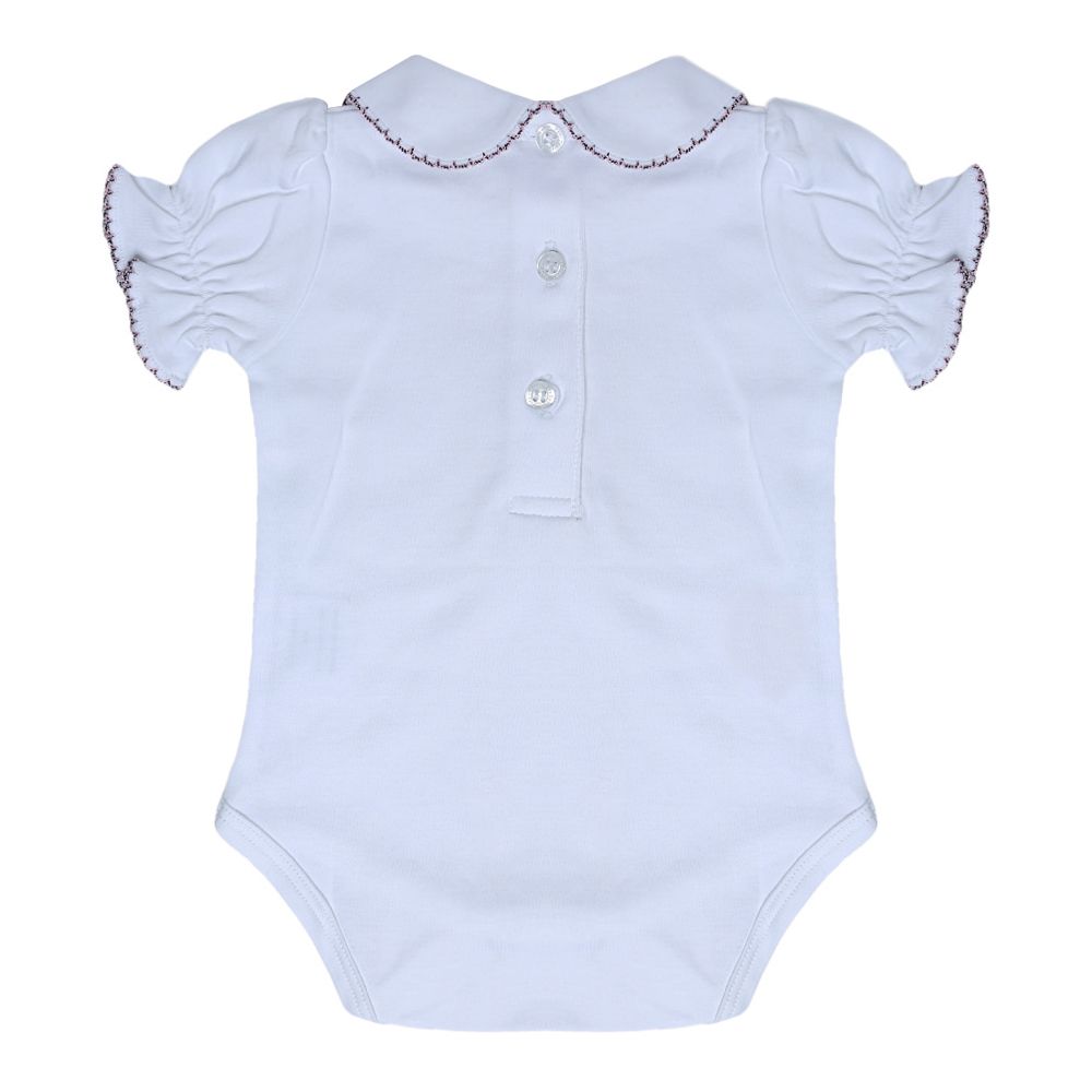 Body Nina Bordado - 100% algodão Pima Peruano - MON ENFANT-Bébés et Petits
