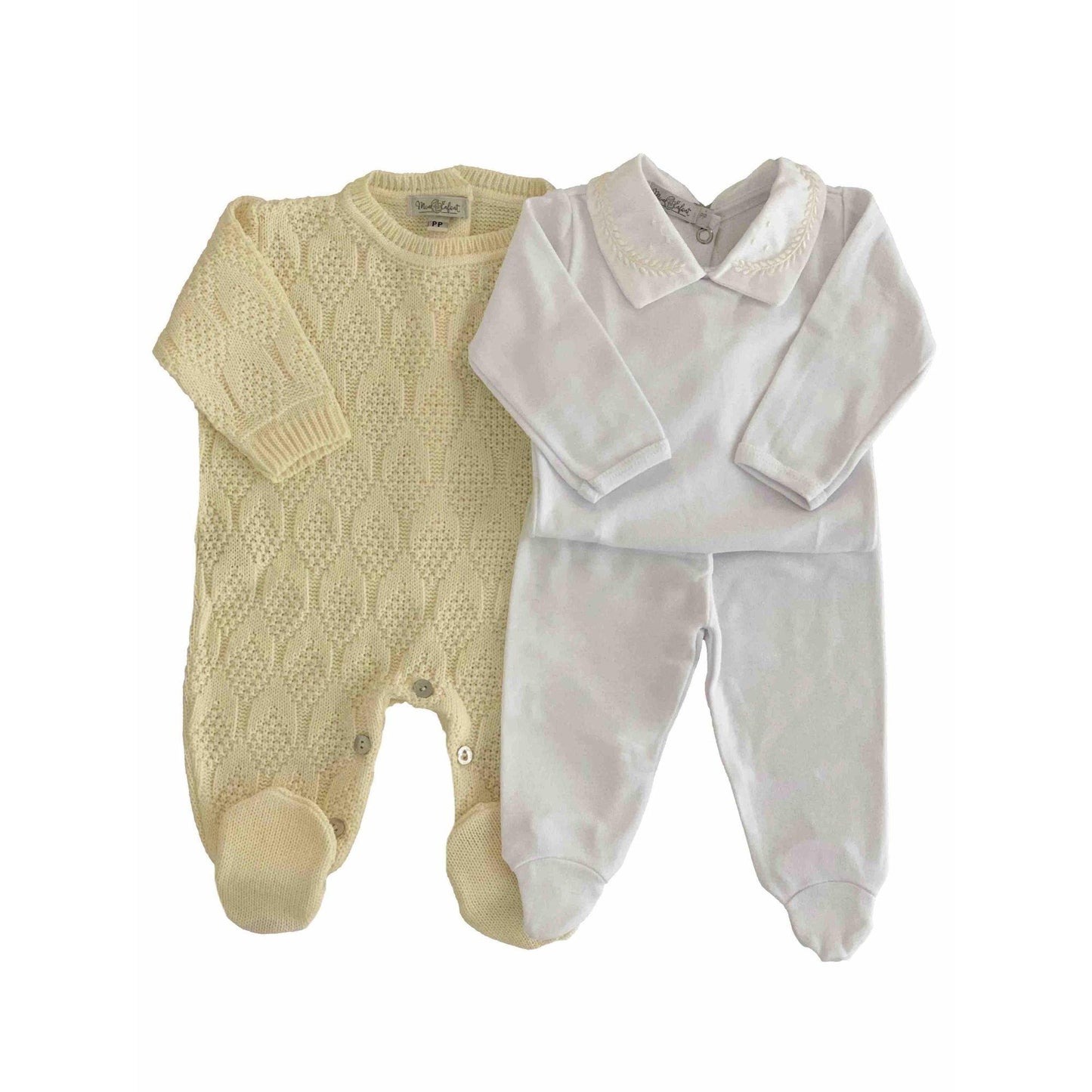 Conjunto Saída da Maternidade em Tricot Coleção Alecrim - MON ENFANT-Bébés et Petits