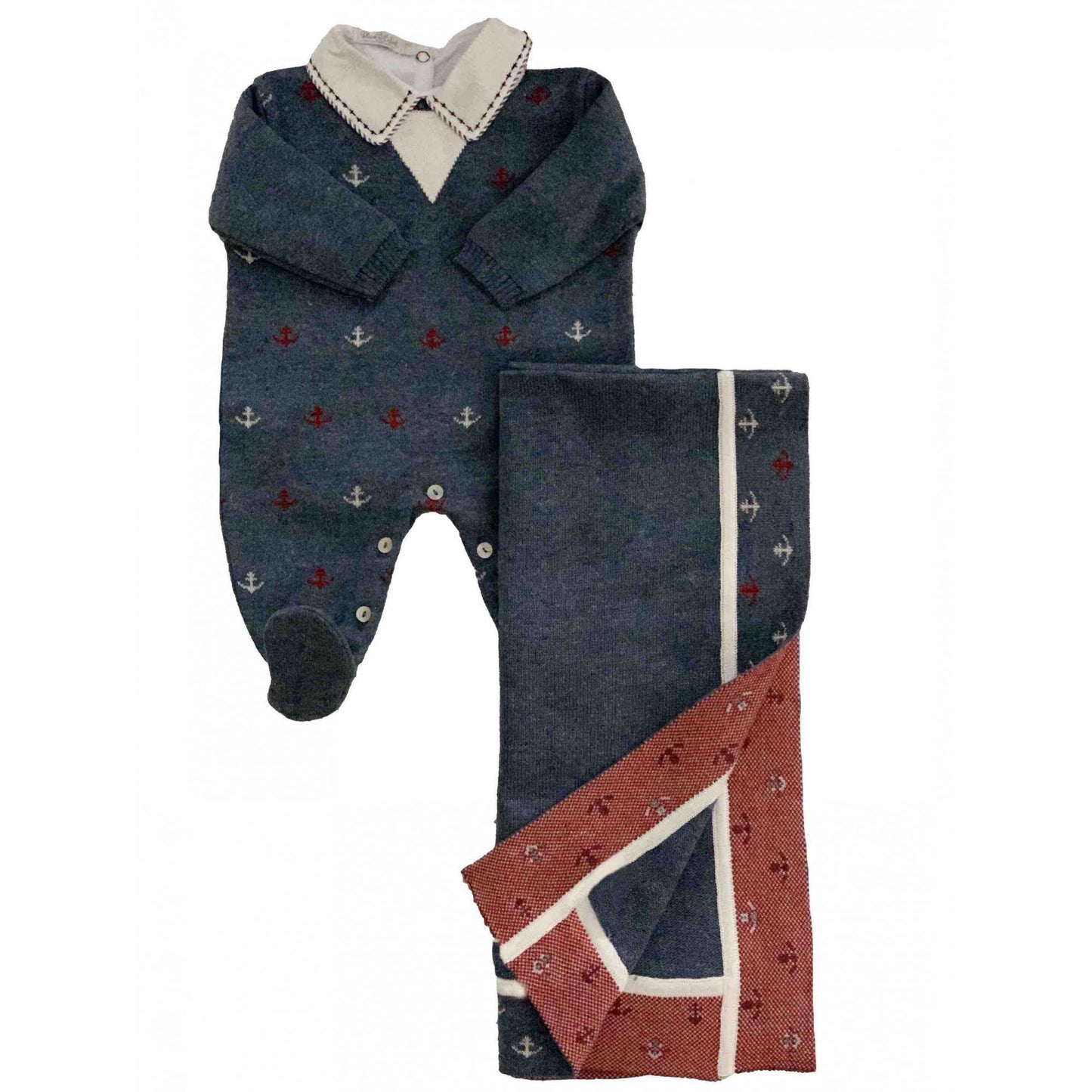 Conjunto Saída de Maternidade Náutico Azul - MON ENFANT-Bébés et Petits