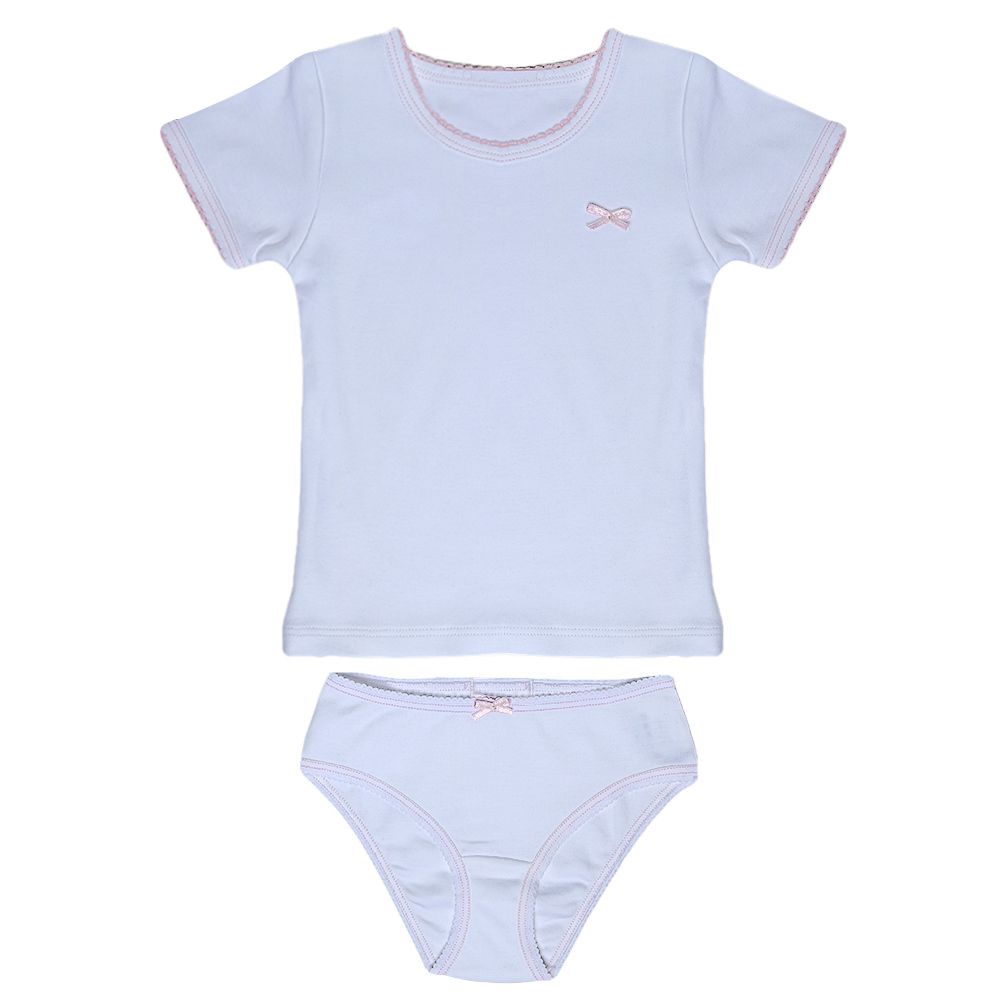 T-shirt Nina Bordada à Mão - 100% Algodão Pima Peruano - MON ENFANT-Bébés et Petits