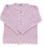 Cardigan em Tricot Rosa