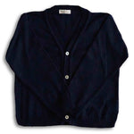 Cardigan em Tricot Azul Marinho