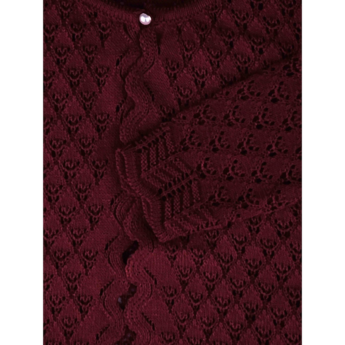 Cardigan em Tricot Bordô - MON ENFANT-Bébés et Petits