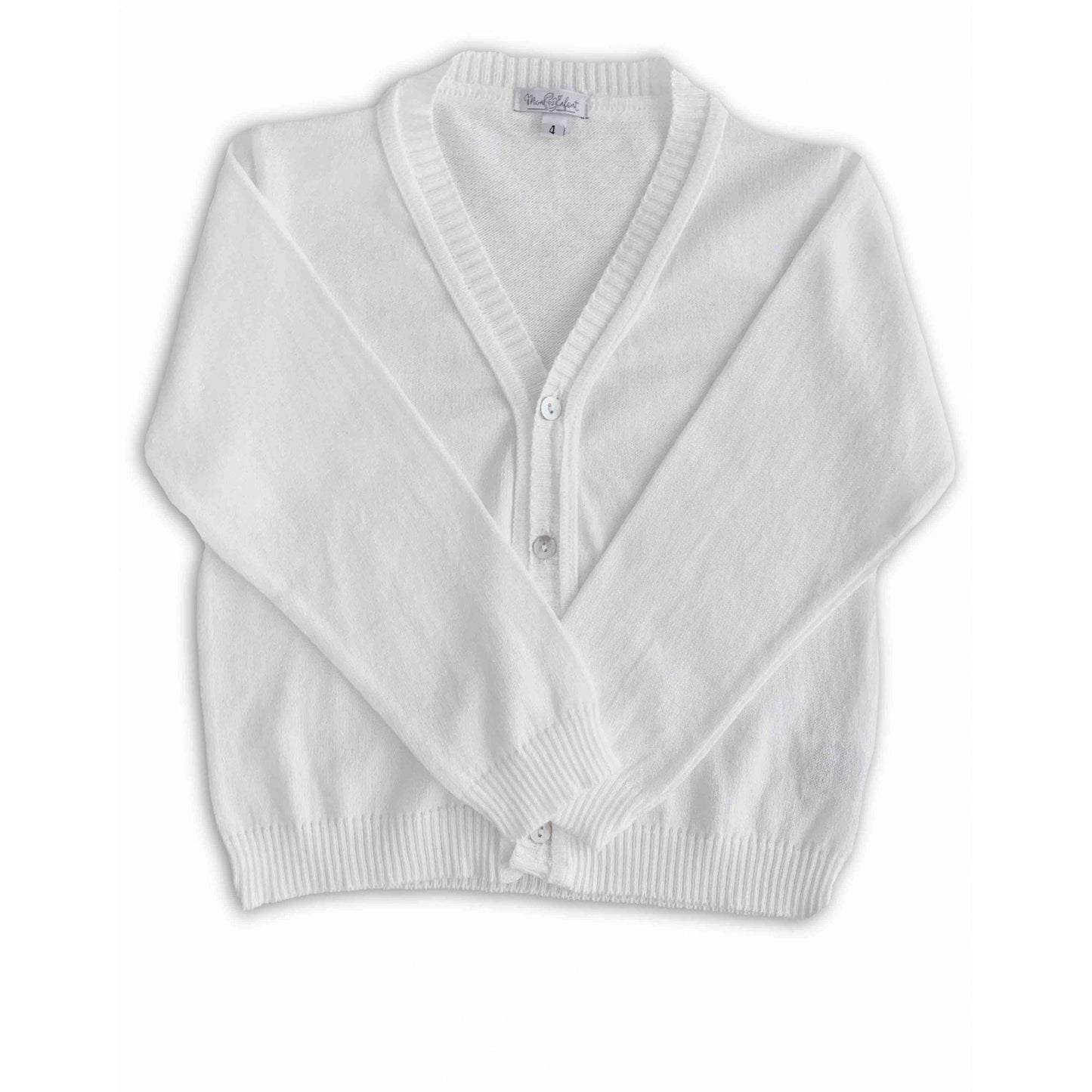 Cardigan em Tricot Branco - MON ENFANT-Bébés et Petits
