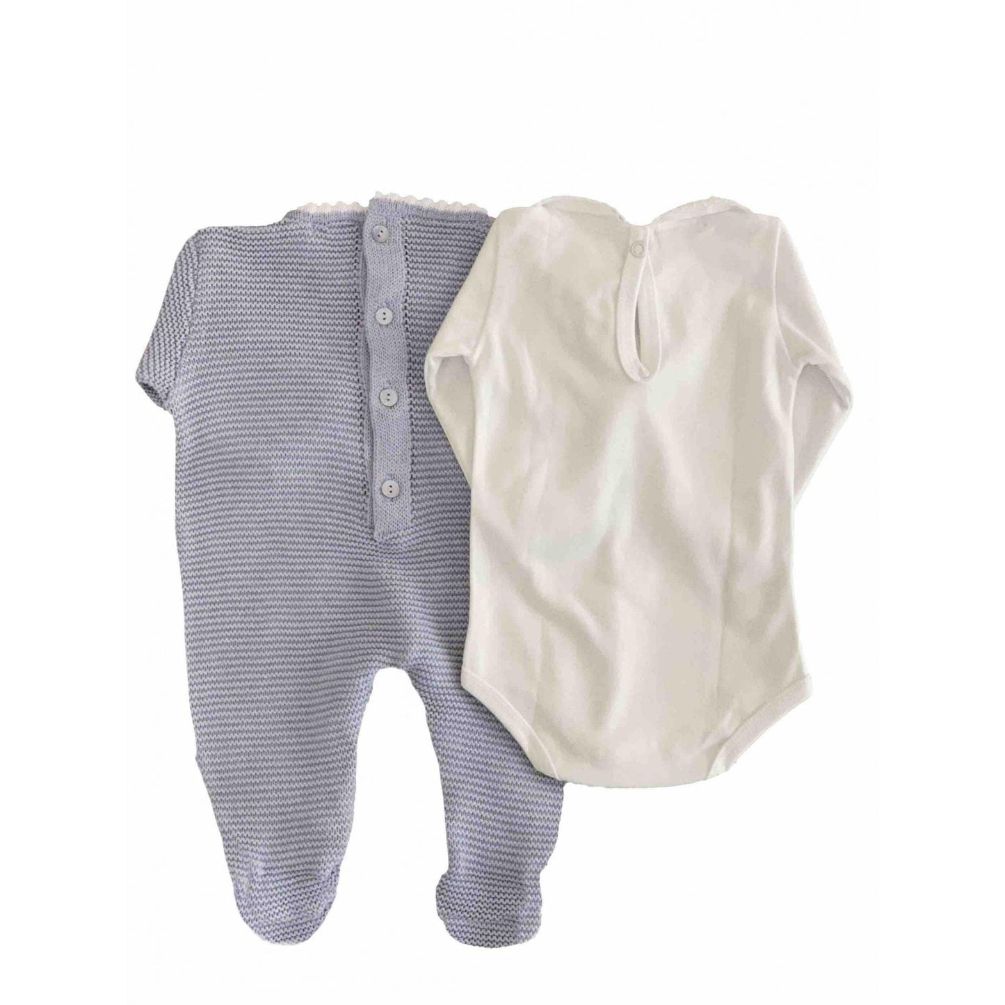 Conjunto Saída de Maternidade em Tricot Dream Blue - MON ENFANT-Bébés et Petits