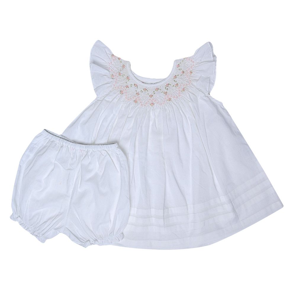 Vestido Nina Bordado à Mão - 100% Algodão Pima Peruano - MON ENFANT-Bébés et Petits