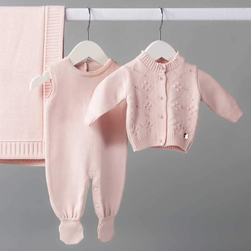 Casaco Maternidade / Primeiros Meses Menina - Rosa Pastel - MON ENFANT-Bébés et Petits