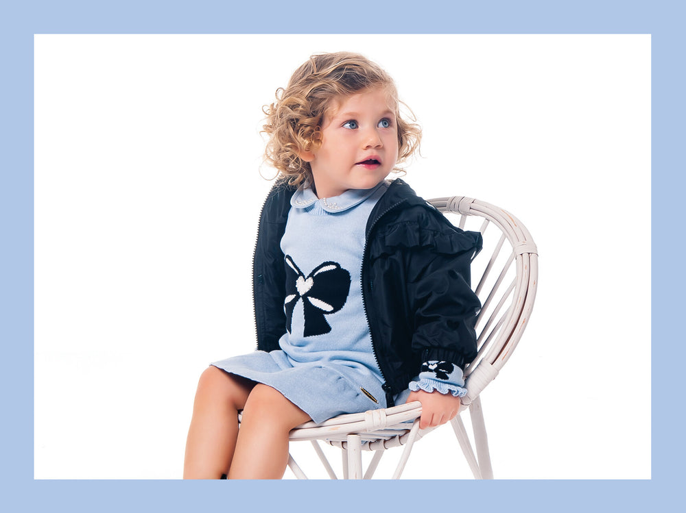 
            
                Carregar imagem no visualizador da galeria, Suéter Laço Azul Céu - MON ENFANT-Bébés et Petits
            
        