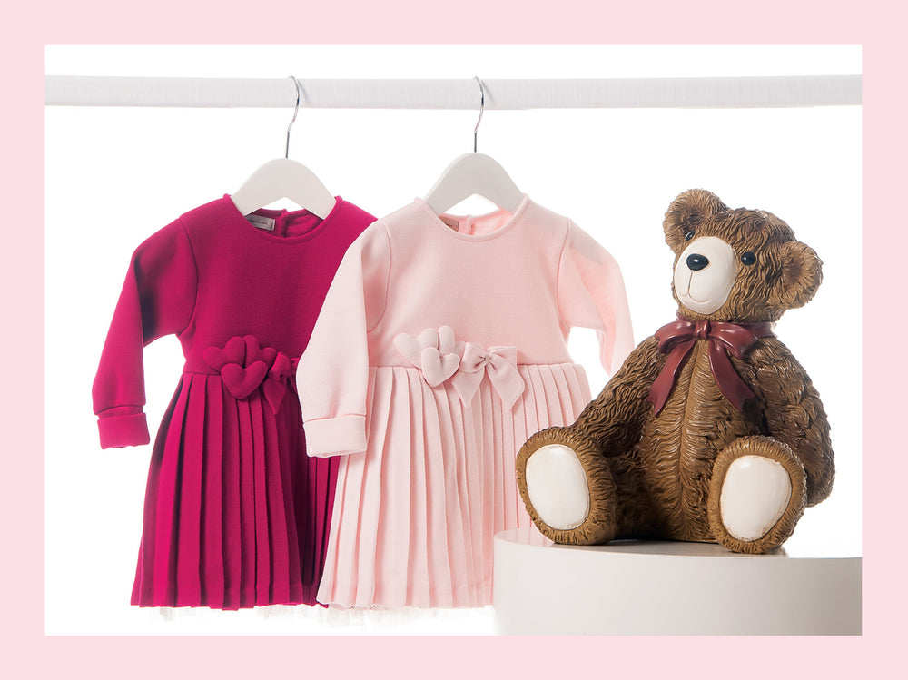 
            
                Carregar imagem no visualizador da galeria, Vestido de Festa Plissado Rosa Pastel - MON ENFANT-Bébés et Petits
            
        