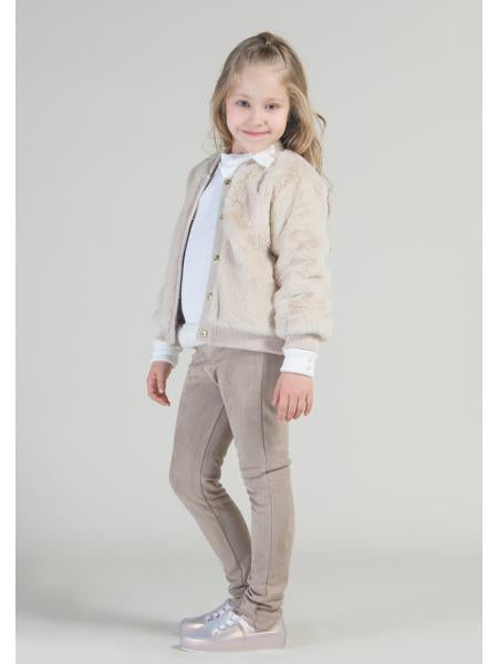 Legging Camurça Caqui - MON ENFANT-Bébés et Petits