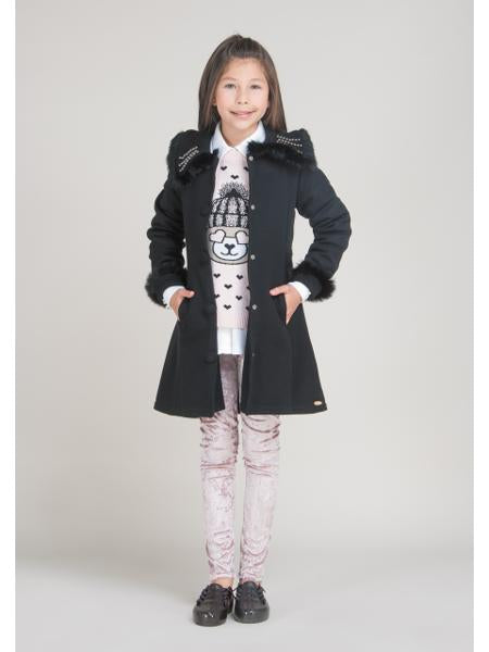 Trend Coat Preto - Linha Petit Nina - MON ENFANT-Bébés et Petits