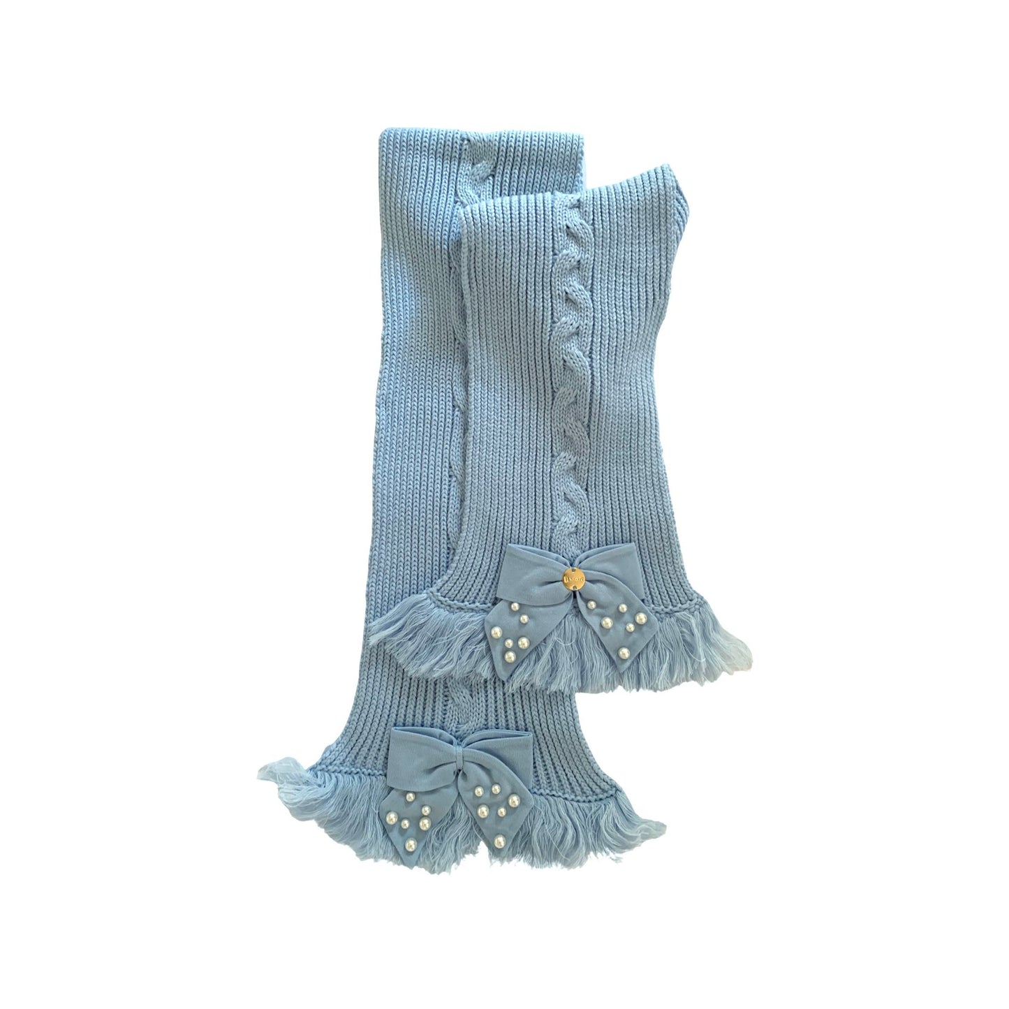 Cachecol Manta Pérola Azul Pastel - Linha Kids Nina - MON ENFANT-Bébés et Petits
