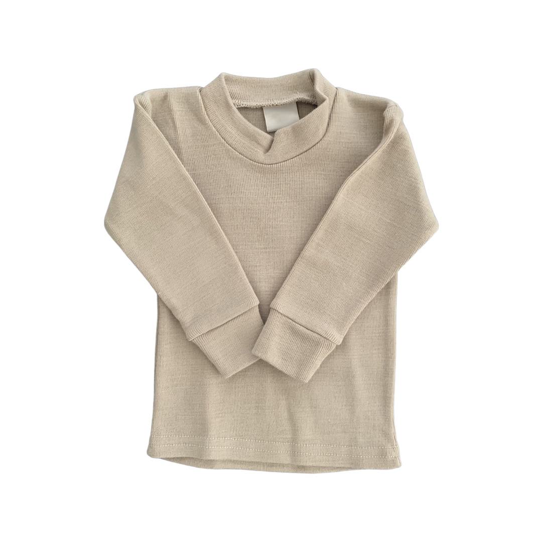 Blusa Básica em Malha Caqui - MON ENFANT-Bébés et Petits