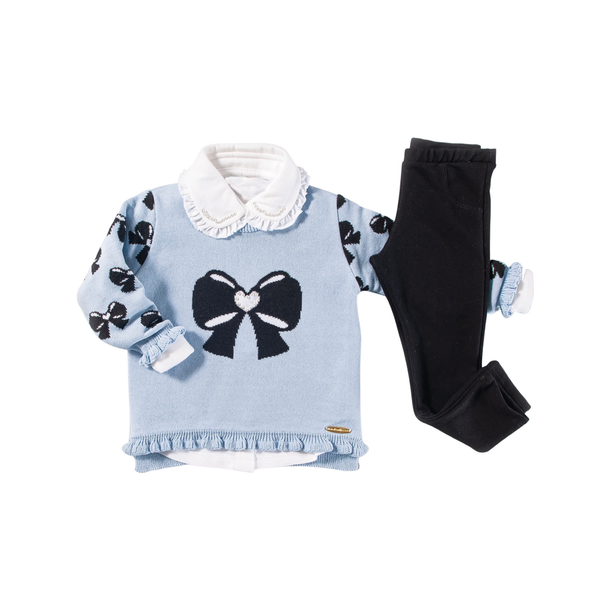Legging em Moletom Preta - Bébés Collection - MON ENFANT-Bébés et Petits