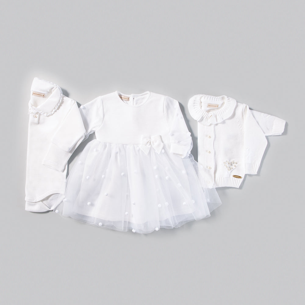 
            
                Carregar imagem no visualizador da galeria, Vestido Festa / Batizado Branco - Bébés Collection - MON ENFANT-Bébés et Petits
            
        