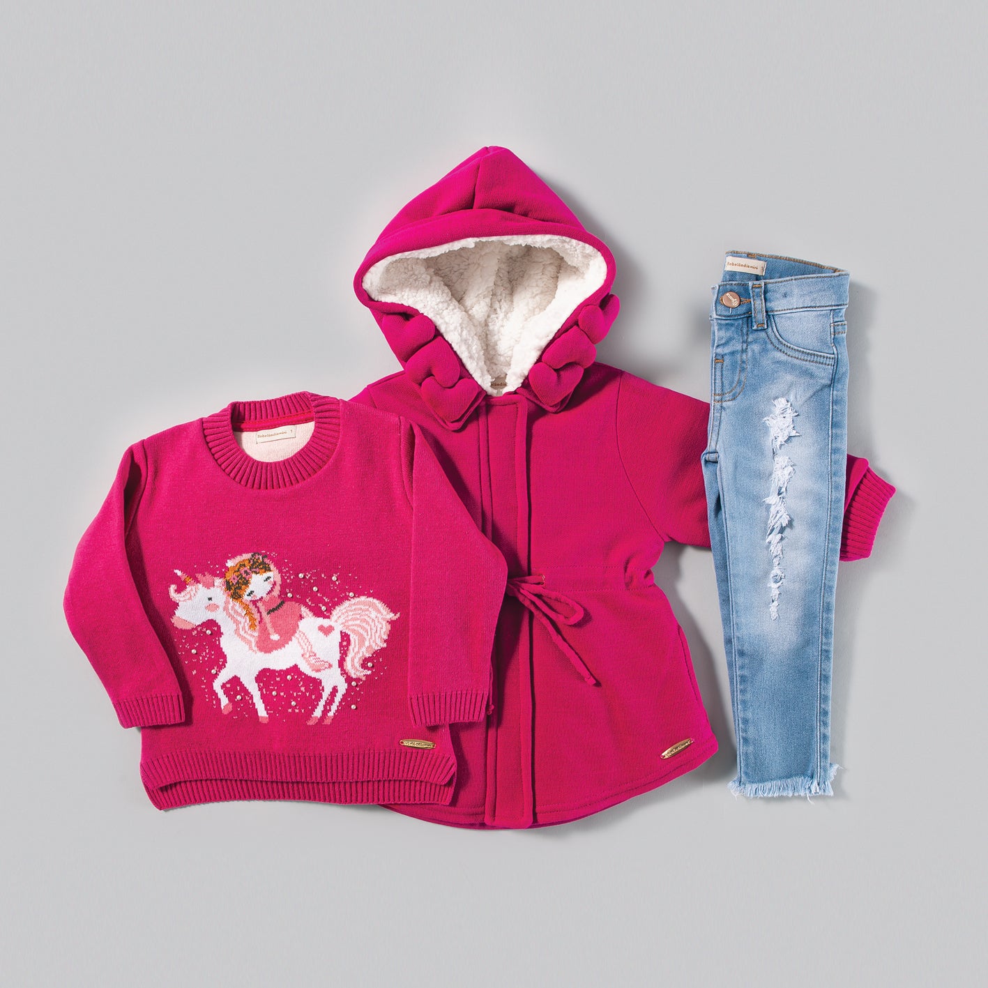 Calça Jeans Clara Rasgada - MON ENFANT-Bébés et Petits