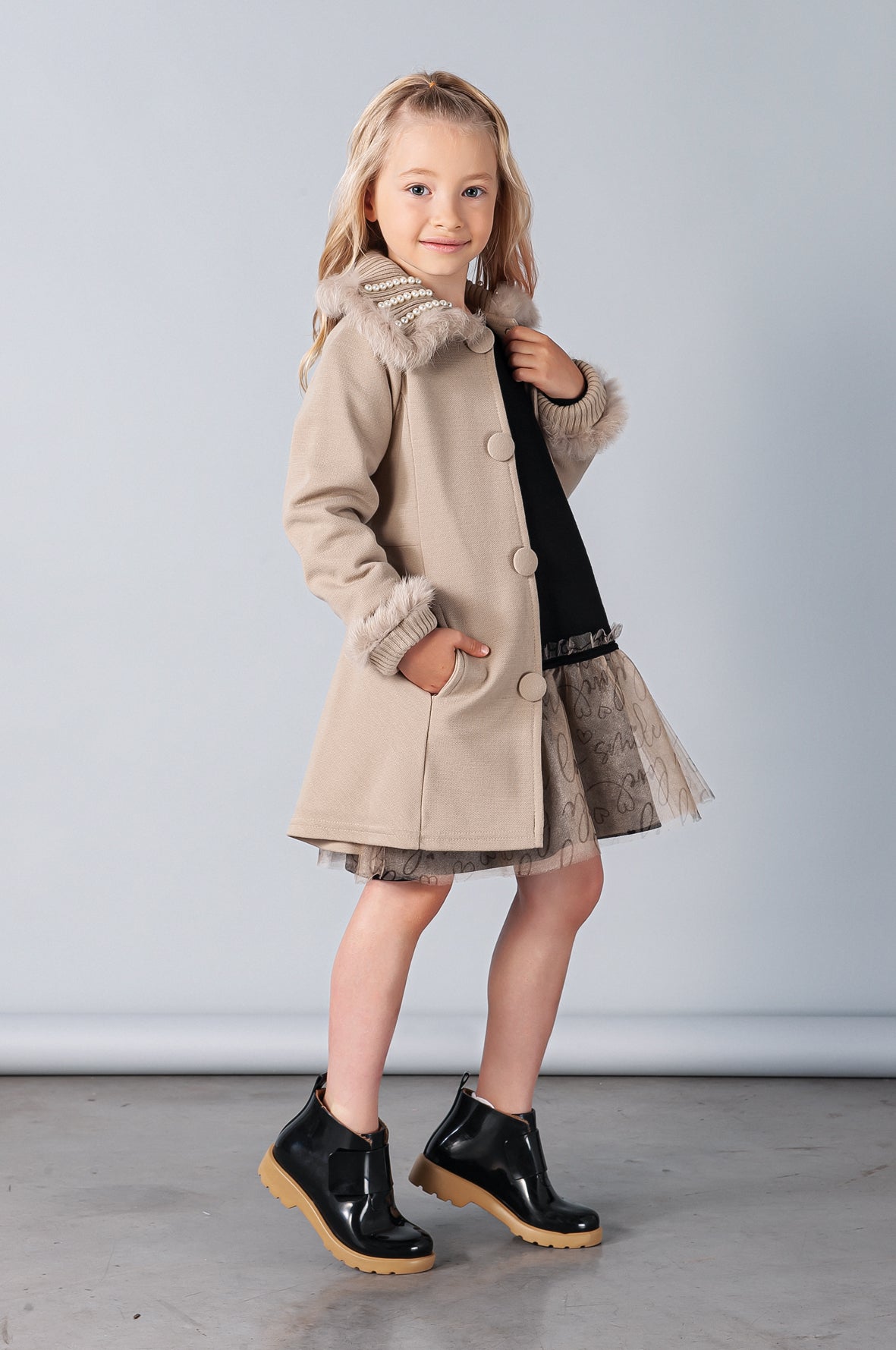 Trend Coat Caqui - MON ENFANT-Bébés et Petits
